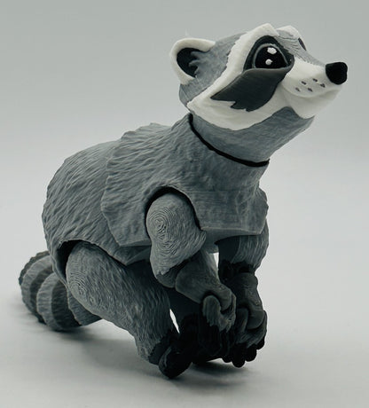 Racoon, Trash Panda - 6" super-flexi articulated model