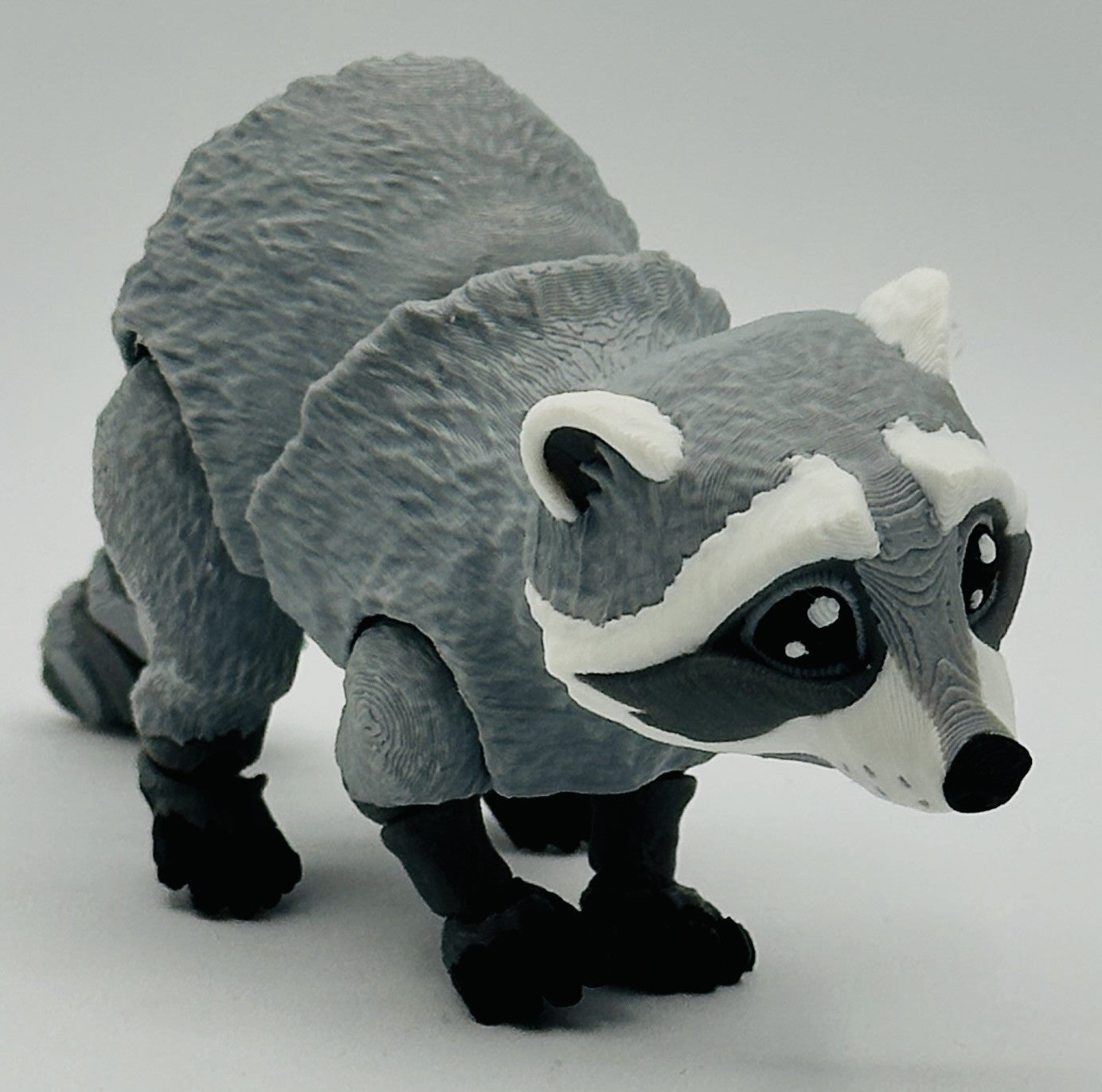 Racoon, Trash Panda - 6" super-flexi articulated model