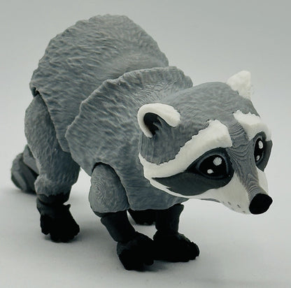 Racoon, Trash Panda - 6" super-flexi articulated model