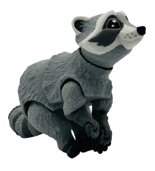 Racoon, Trash Panda - 6" super-flexi articulated model